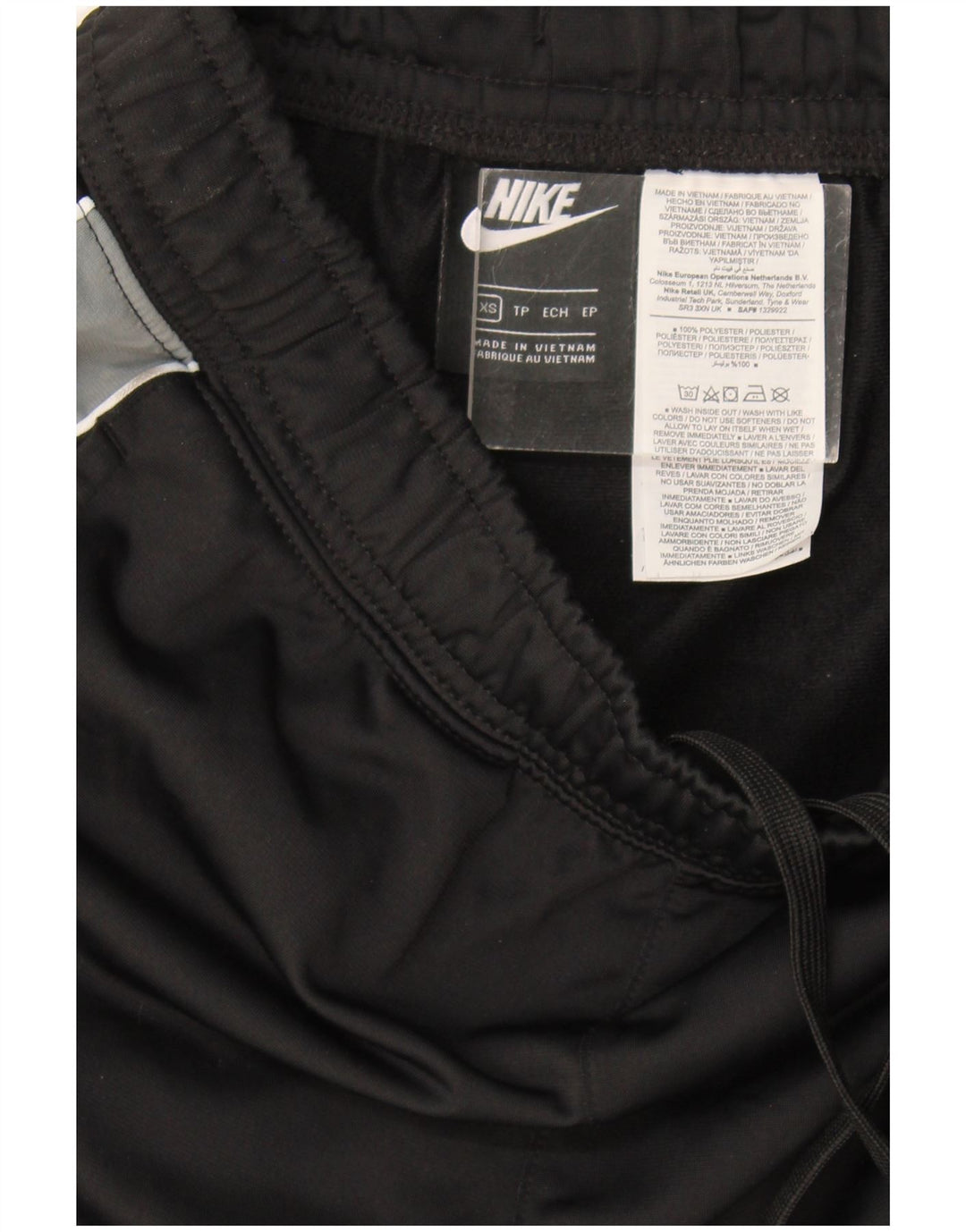 Nike Pantalones de chándal para hombre Joggers XS Negro Colorblock Poliéster