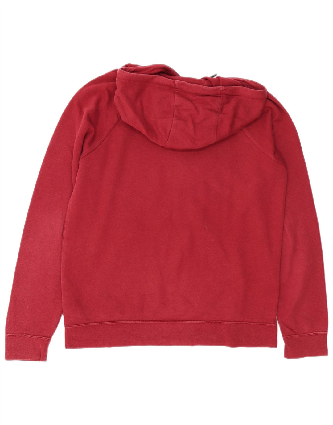 NIKE Sudadera con capucha estampada para hombre, talla pequeña, algodón rojo