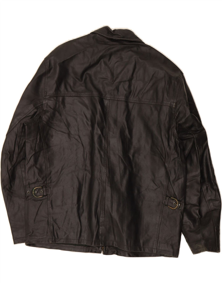 CONBIPEL Mens Leather Jacket IT 50 Large Black Leather Vintage Conbipel and Second-Hand Conbipel from Messina Hembry 