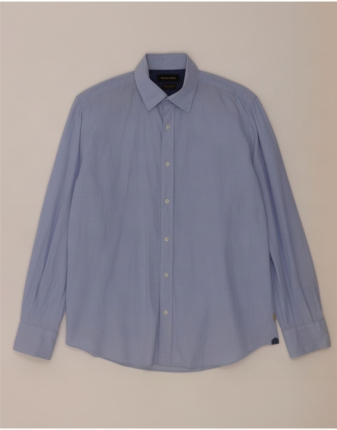 Camisa Massimo Dutti Hombre Azul Medio