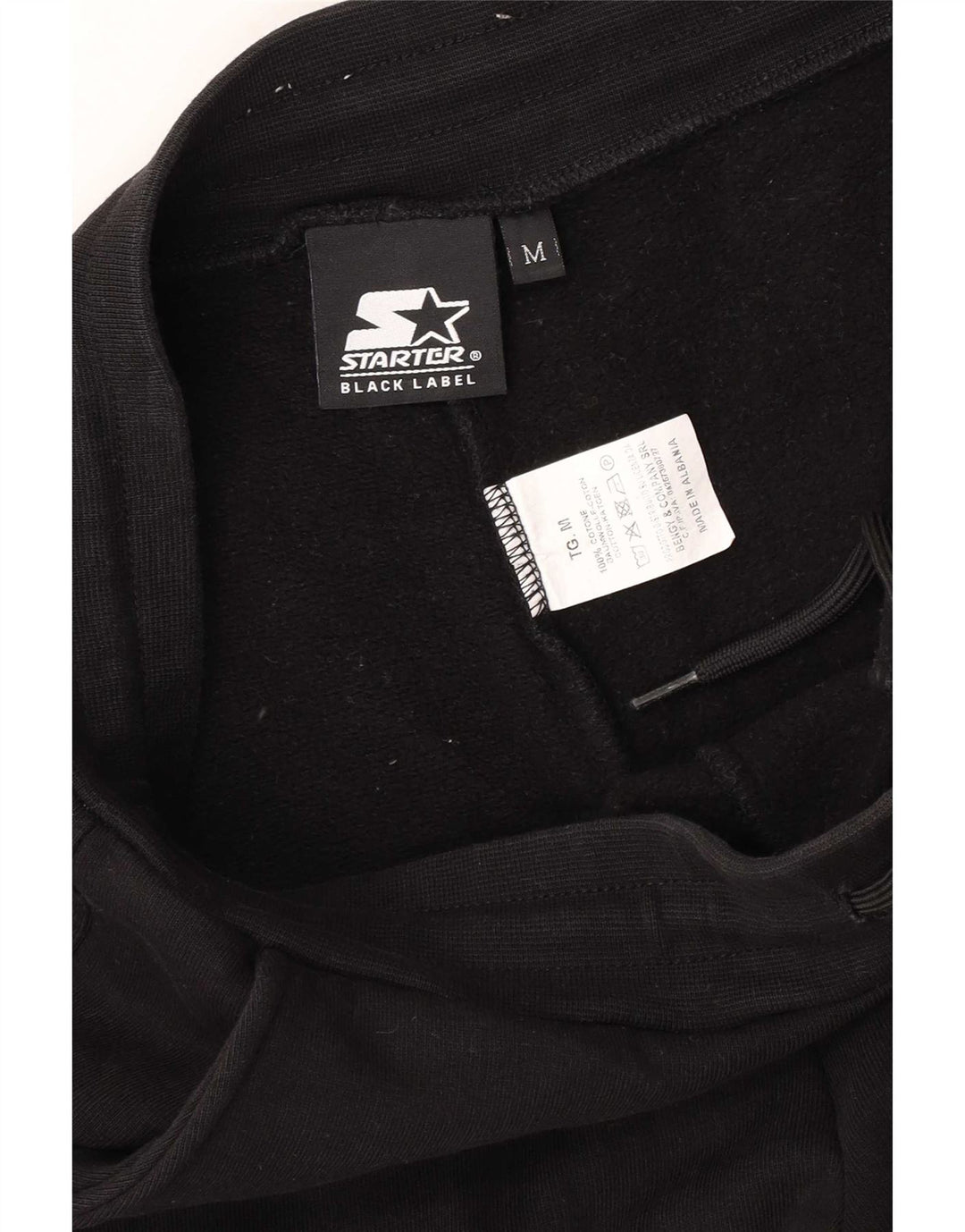 Starter Pantalones De Chándal Cargo Gráfico Joggers Medium Negro Algodón Hombre