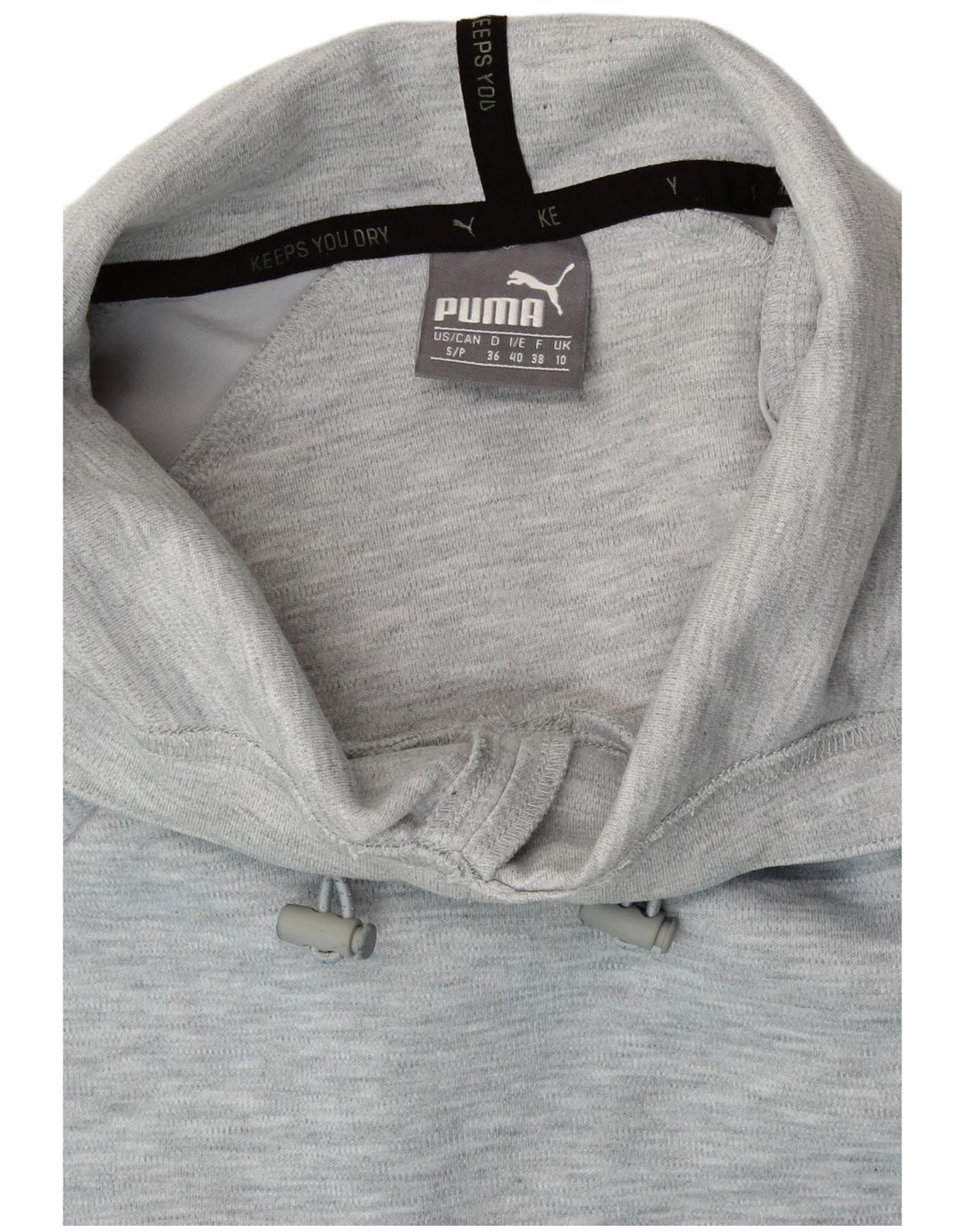 PUMA Sudadera con capucha para mujer UK 10 Small Grey