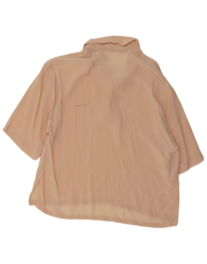 Pancaldi & B Camisa Manga Corta Hombre Talla 15 1/2 39 Medio Beige