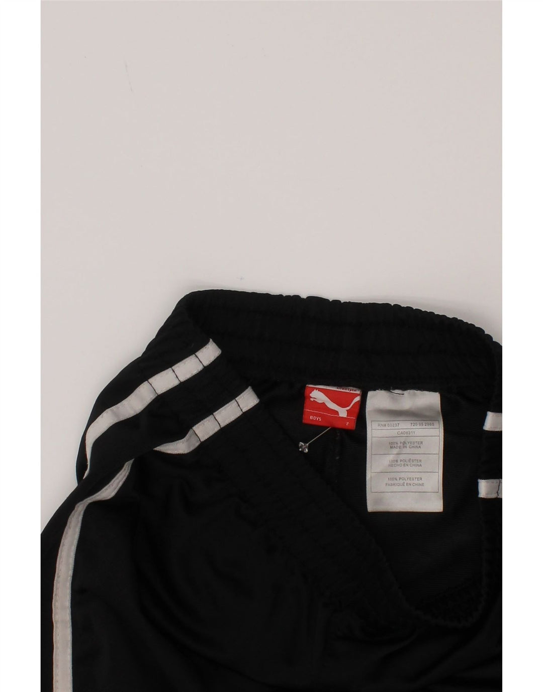 Puma Pantalones cortos deportivos para niño 6-7 años Negro Poliéster