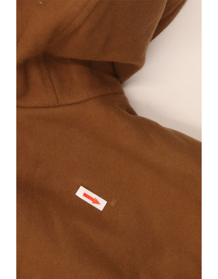 Faciba Trenca con capucha para hombre IT 50 Large Lana marrón