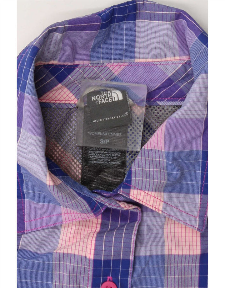 Camisa The North Face Mujer Manga Corta Small Cuadros Multicolor Nylon