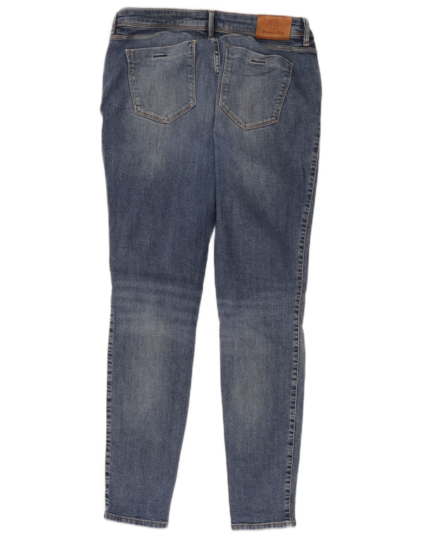 Massimo Dutti Vaqueros Pitillo Mujer EU 40 Medium W30 L28 Azul Algodón