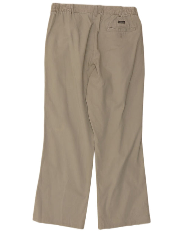 Marks & Spencer Pantalón chino con pinzas Harbor azul para hombre W34 L31 Beige