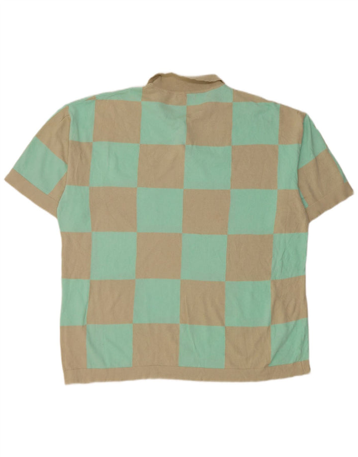 Zara Hombre Polo Polo Grande Beige Geométrico