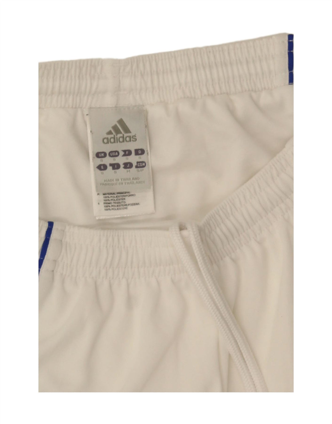 Adidas Mens Climalite Sport Shorts Pequeño Blanco Colorblock Poliéster