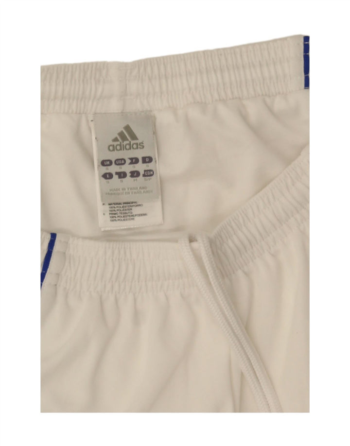 Adidas Mens Climalite Sport Shorts Pequeño Blanco Colorblock Poliéster