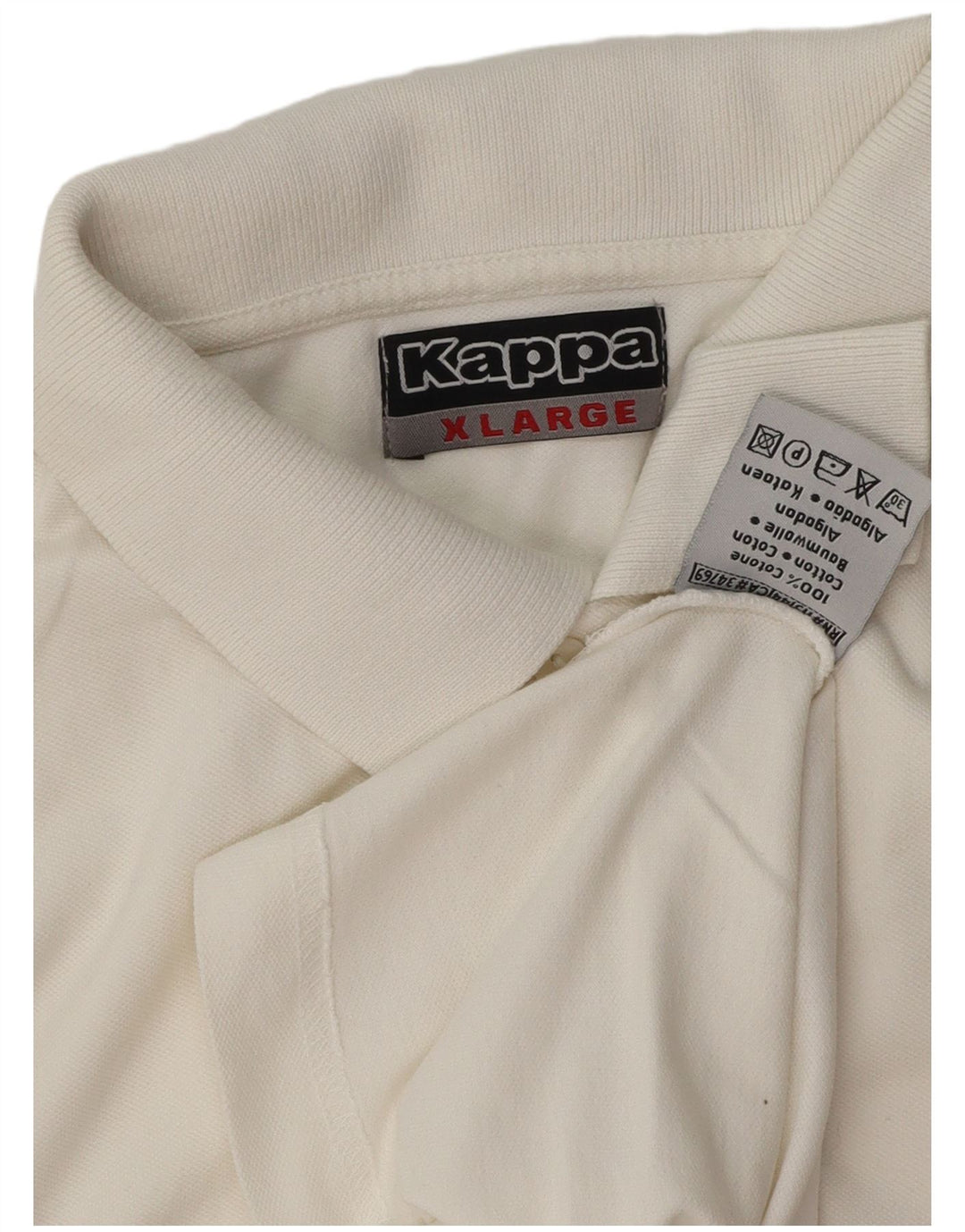 Kappa Polo Hombre XL Blanco Algodón