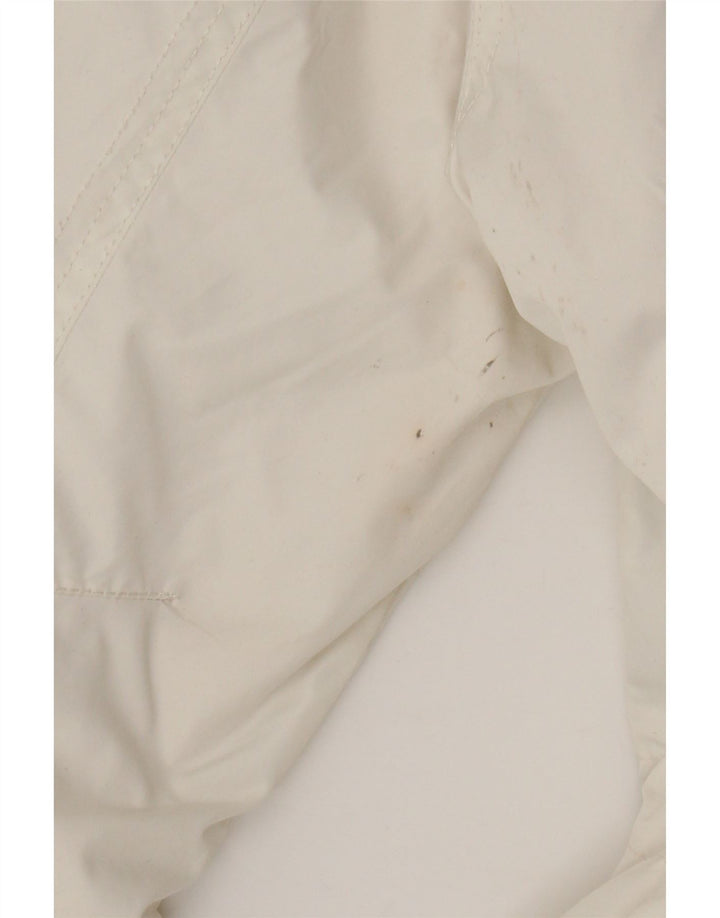 Nike Chaqueta cortavientos con capucha para mujer UK 14/16 Grande Poliéster blanco