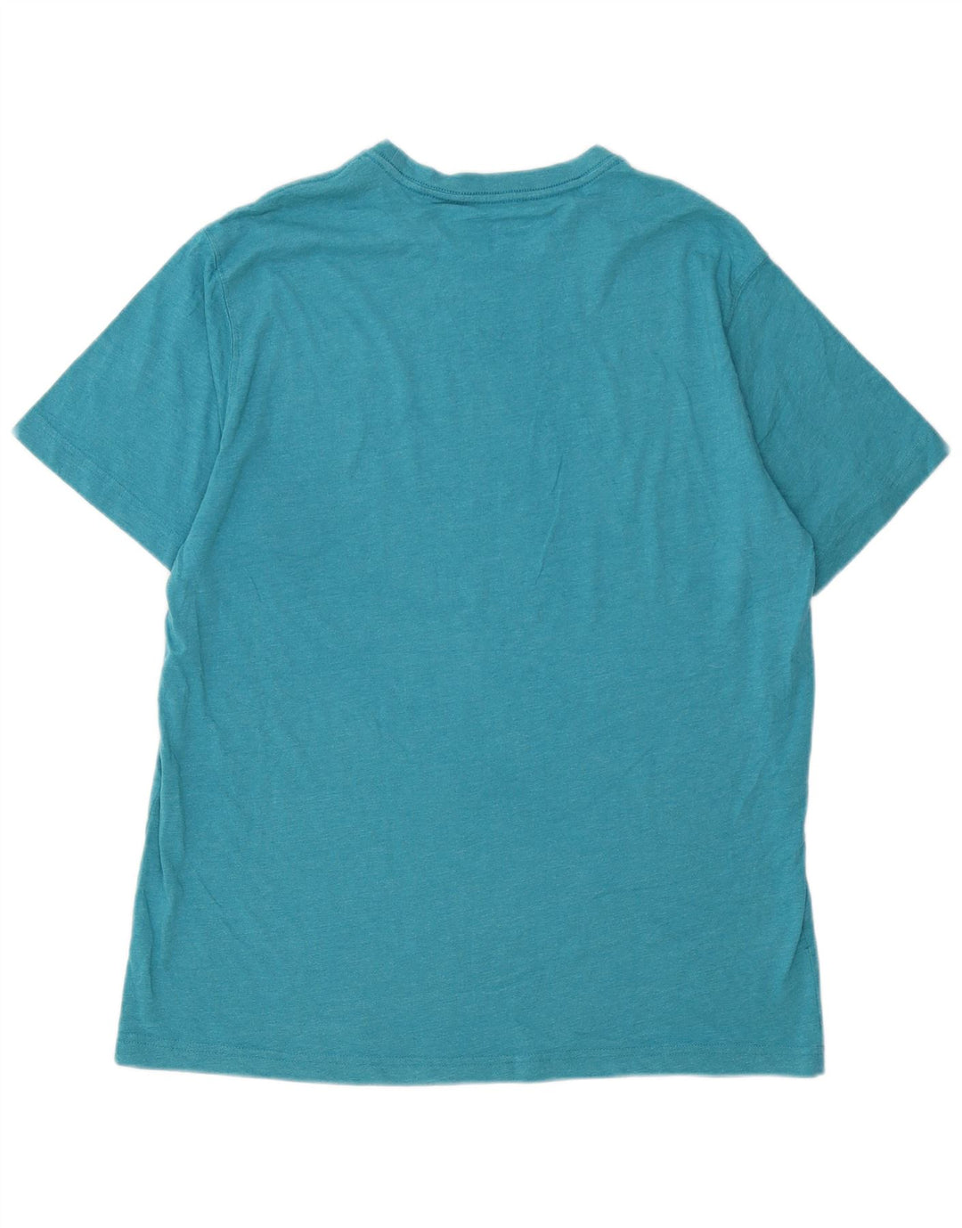 EDDIE BAUER Camiseta Hombre Top Grande Azul Algodón