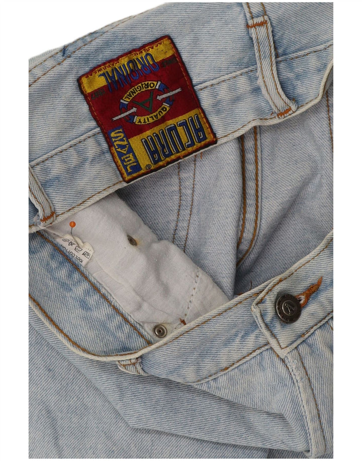 VINTAGE Shorts de mezclilla para mujer W29 Algodón azul medio