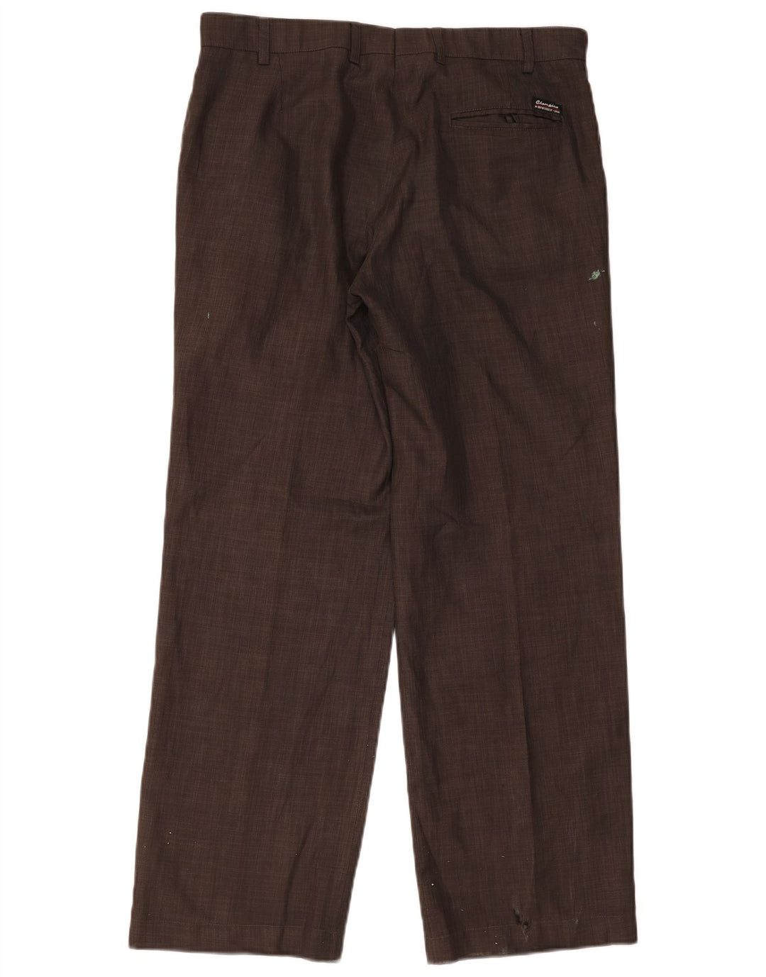 Champion Pantalones de traje rectos para hombre mediano W32 L30 marrón