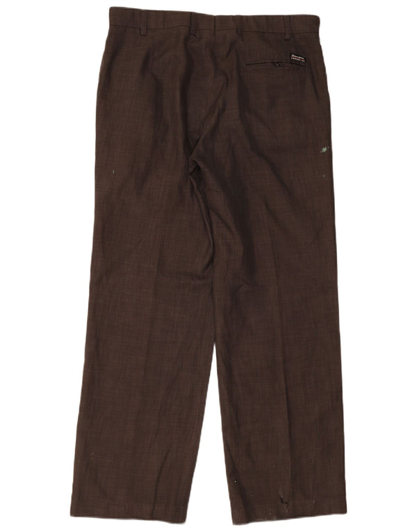 Champion Pantalones de traje rectos para hombre mediano W32 L30 marrón
