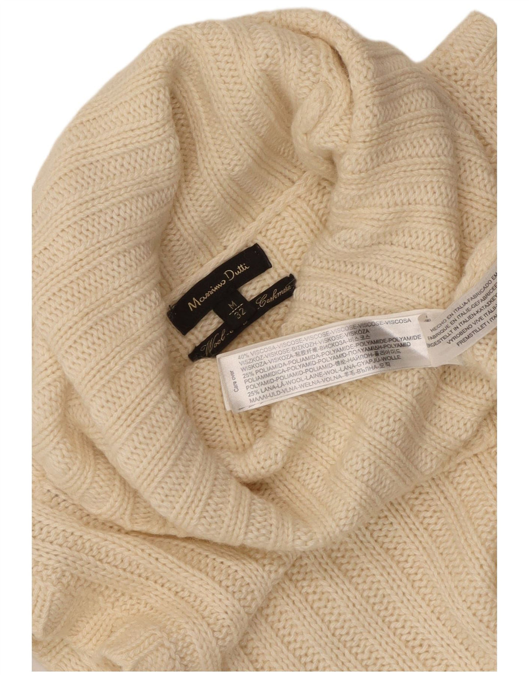 Massimo Dutti Jersey sin Mangas con Cuello Redondo para Mujer UK 42 Medium Beige