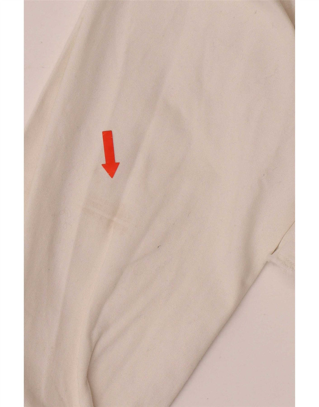 Vintage mujer crop denim chaqueta Reino Unido 10 pequeño algodón blanco