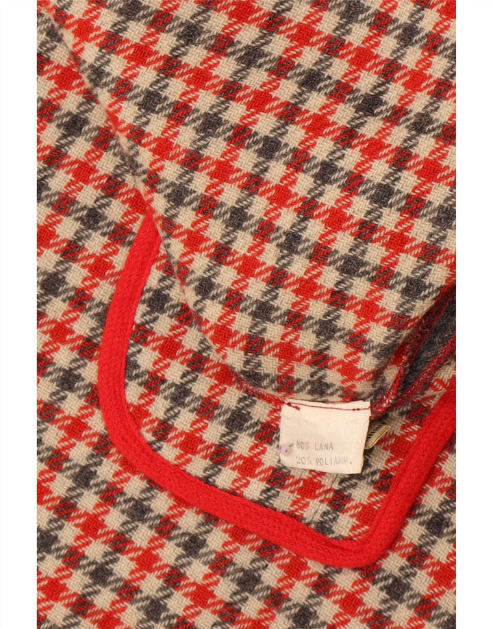Vintage mujer cabo abrigo un tamaño gris lana