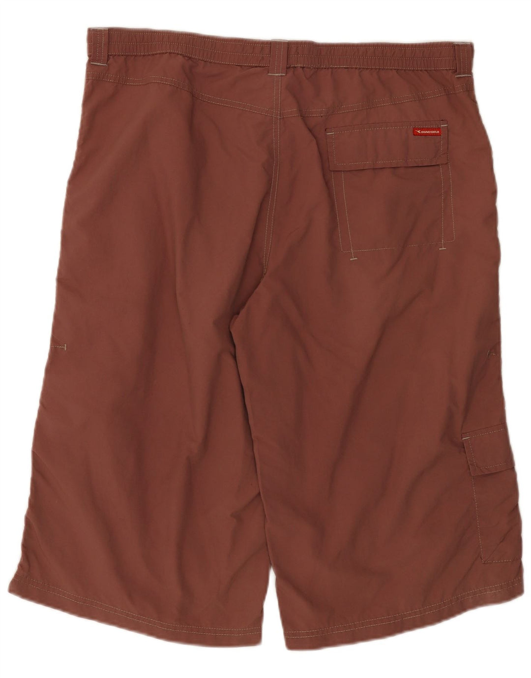Diadora Pantalón Corto Deportivo Hombre Large Granate Poliamida
