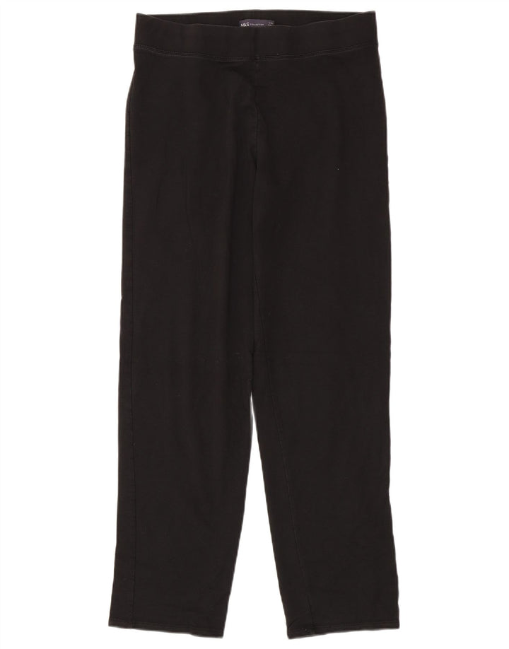 Marks & Spencer Leggings para mujer Reino Unido 12 Mediano Algodón negro