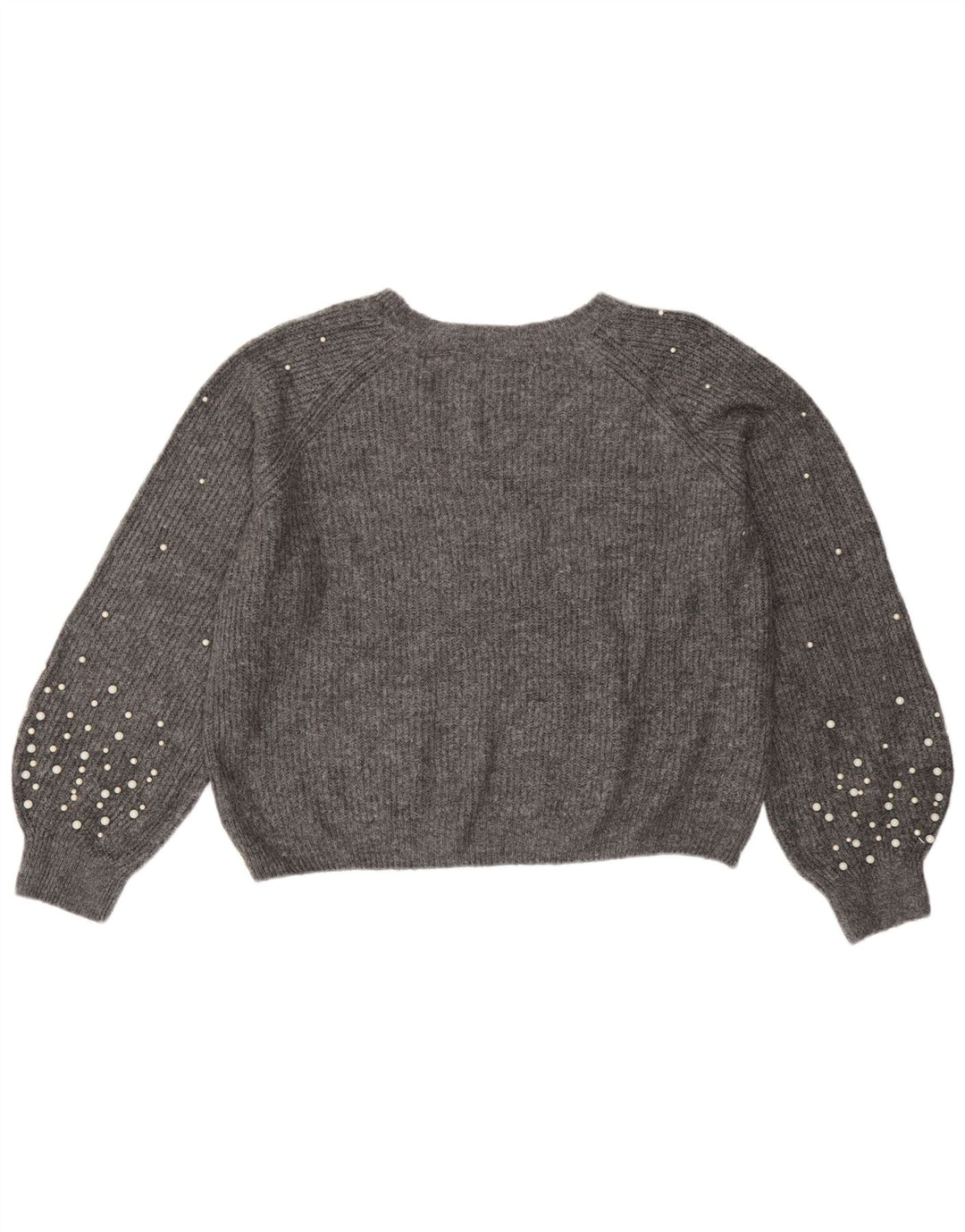 Marks & Spencer Suéter tipo jersey con cuello barco para mujer Reino Unido 44 Gris medio moteado