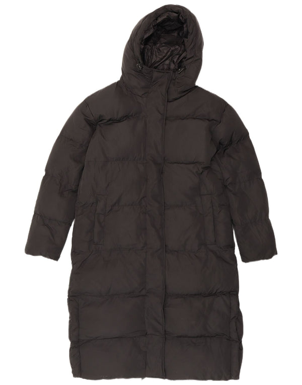 Superdry Abrigo acolchado extragrande para mujer UK 8 Small Poliéster negro