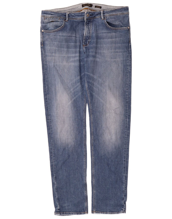 Massimo Dutti Vaqueros Rectos de Corte Casual para Hombre EU 46 XL W36 L34 Azul