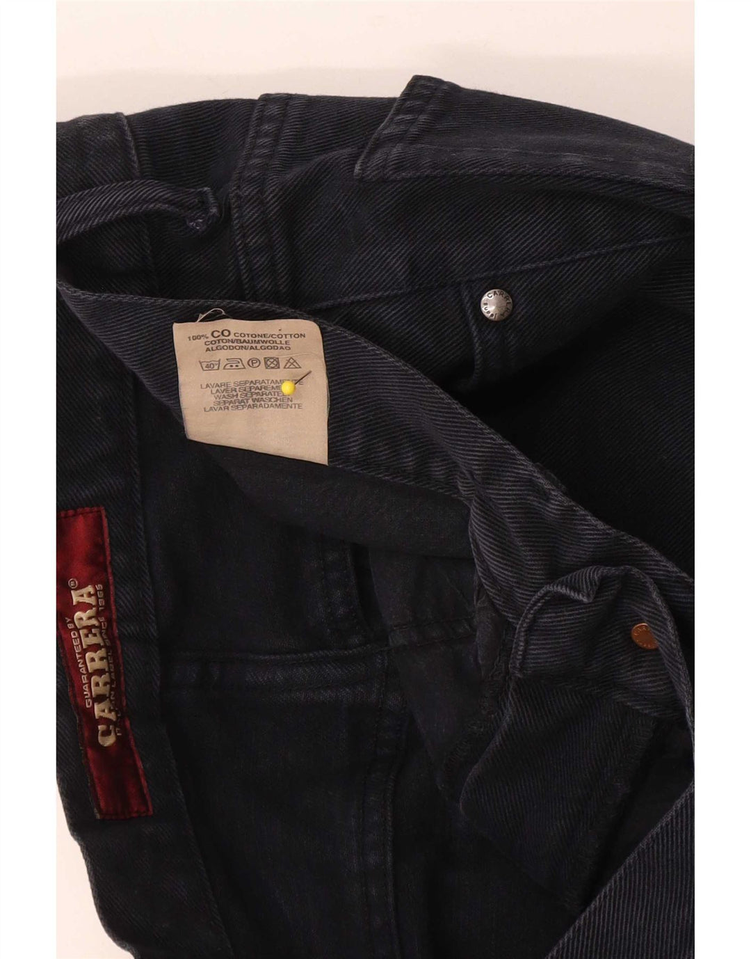 Vaqueros rectos para hombre Carrera W33 L33 Algodón azul marino