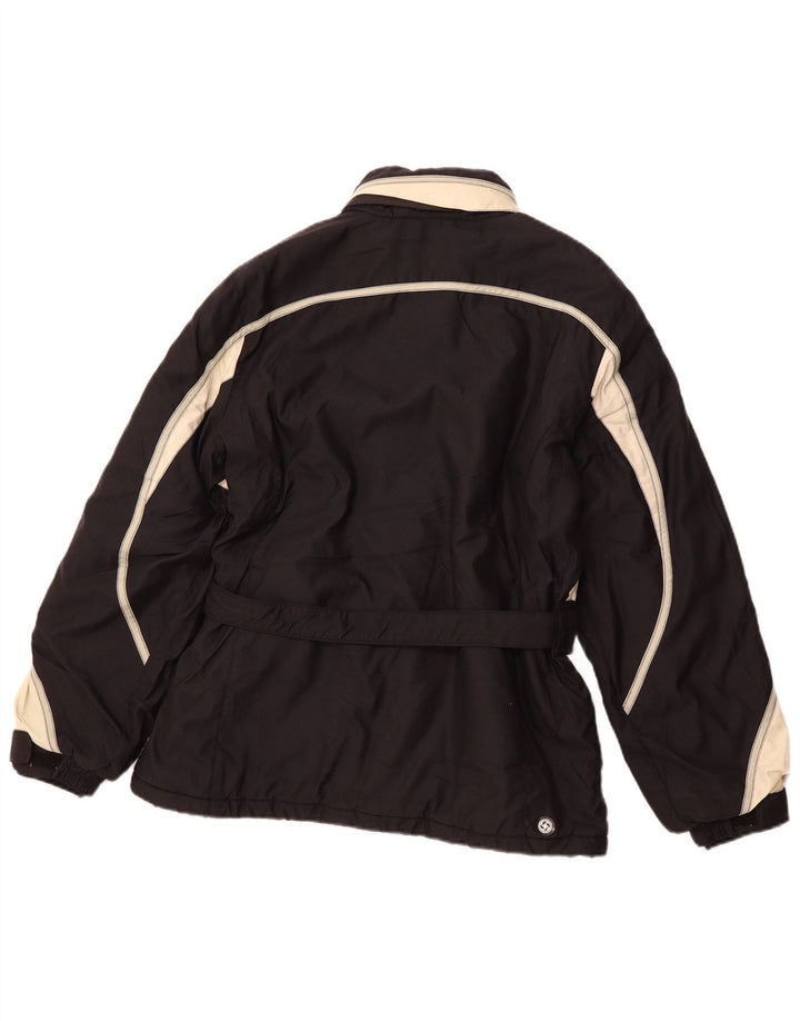 COLMAR Chaqueta de esquí con capucha para mujer IT 46 Large Black Colourblock Nylon