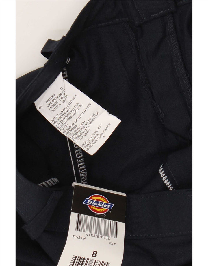Dickies Pantalones cortos chinos gráficos para mujer US 8 Medium W30 Poliéster azul marino