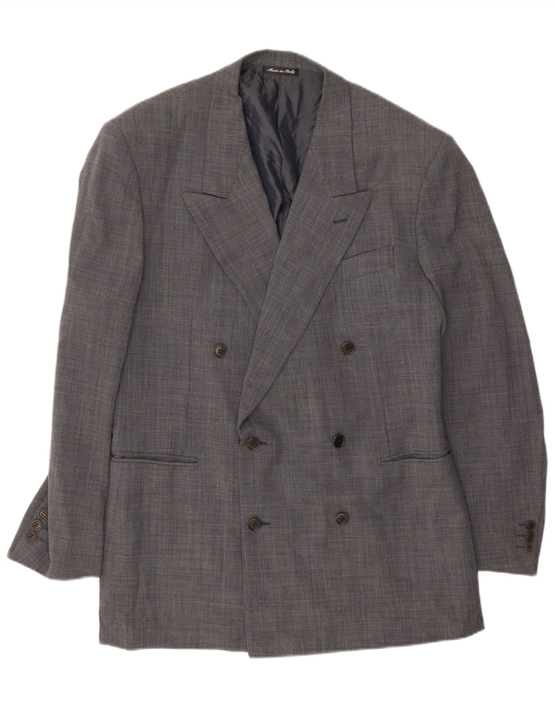 Pal Zileri Chaqueta tipo blazer con doble botonadura para hombre IT 52 XL Lana gris
