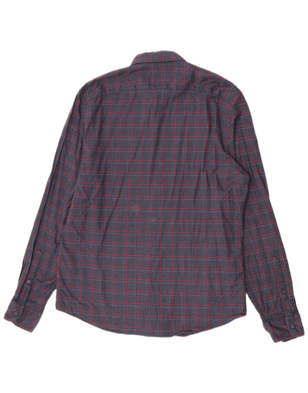 Timberland Camisa De Franela Slim Fit Para Hombre Algodón A Cuadros Azul Marino Grande