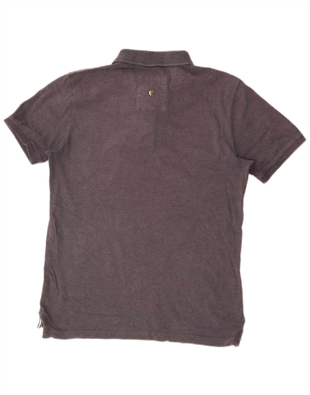 Polo de hombre Fat Face de algodón a rayas en gris medio