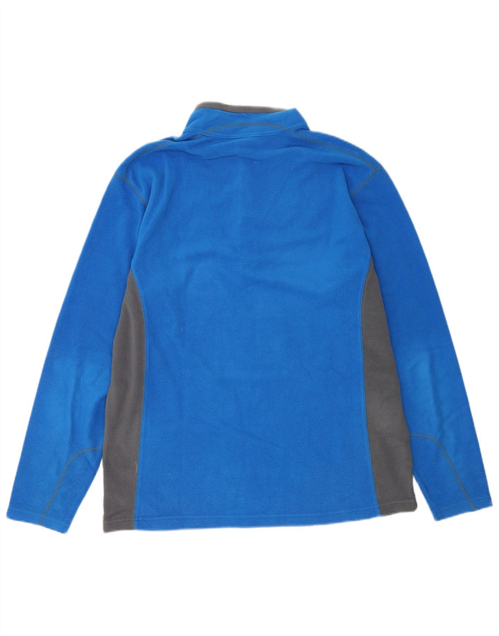 Columbia Jersey De Polar Con Cremallera Y Cuello Para Hombre Poliéster Color Block Azul Grande