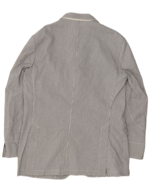 Corneliani Chaqueta tipo blazer de 3 botones para hombre UK 36 Small Grey Pinstripe