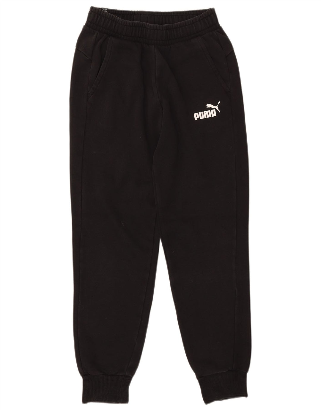 Puma Pantalones De Chándal Para Hombre Joggers Small Negro Algodón
