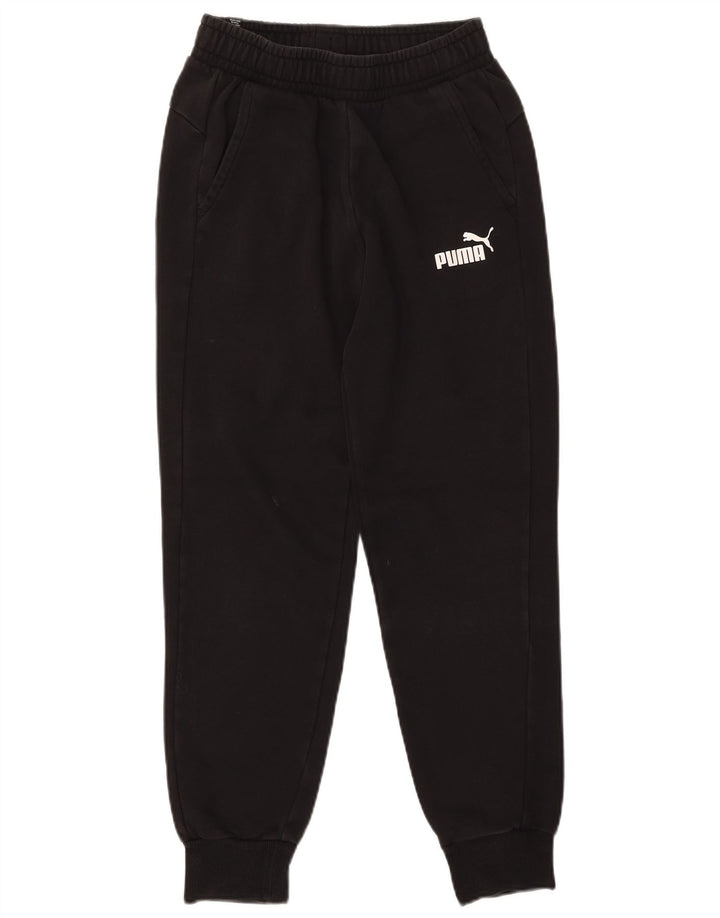 Puma Pantalones De Chándal Para Hombre Joggers Small Negro Algodón
