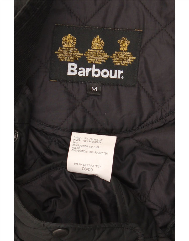 Barbour Chaqueta acolchada para hombre UK 38 Mediana Poliéster negro