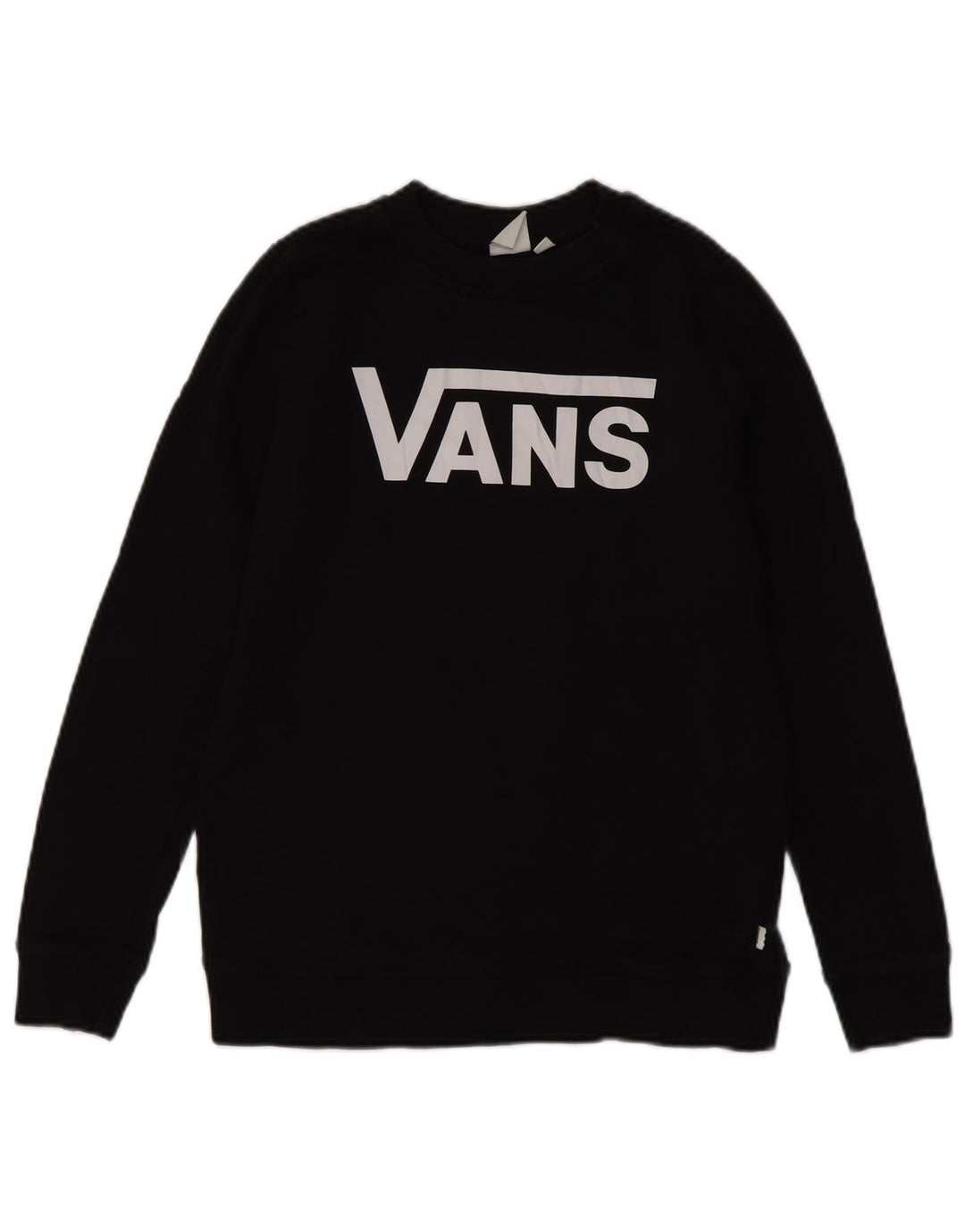 Vans Sudadera gráfica para mujer Jumper UK 10 Small Black Cotton