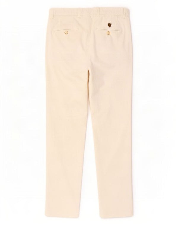 Massimo Dutti Pantalón Chino Slim Fit para Hombre EU 38 Small W28 L30 Blanco