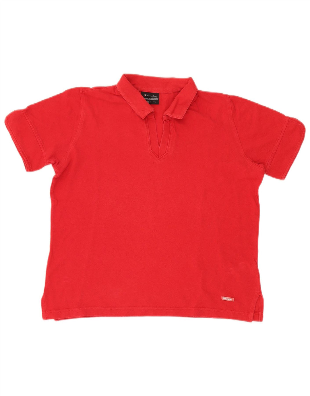 Champion Polo corto para mujer UK 44 Algodón rojo mediano
