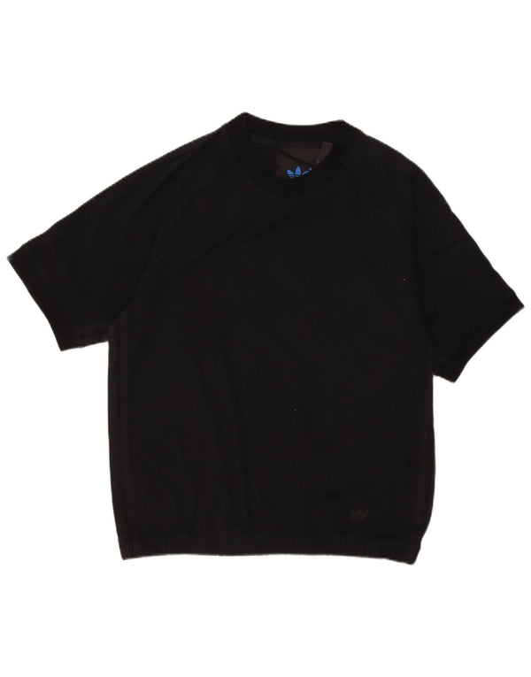 Adidas Hombre Sudadera De Manga Corta Jumper Small Negro Algodón