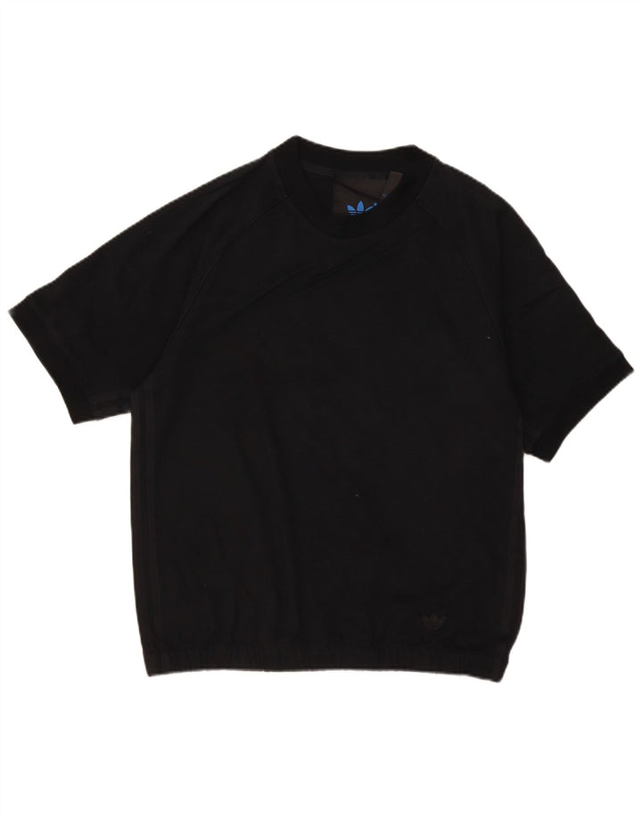 Adidas Hombre Sudadera De Manga Corta Jumper Small Negro Algodón