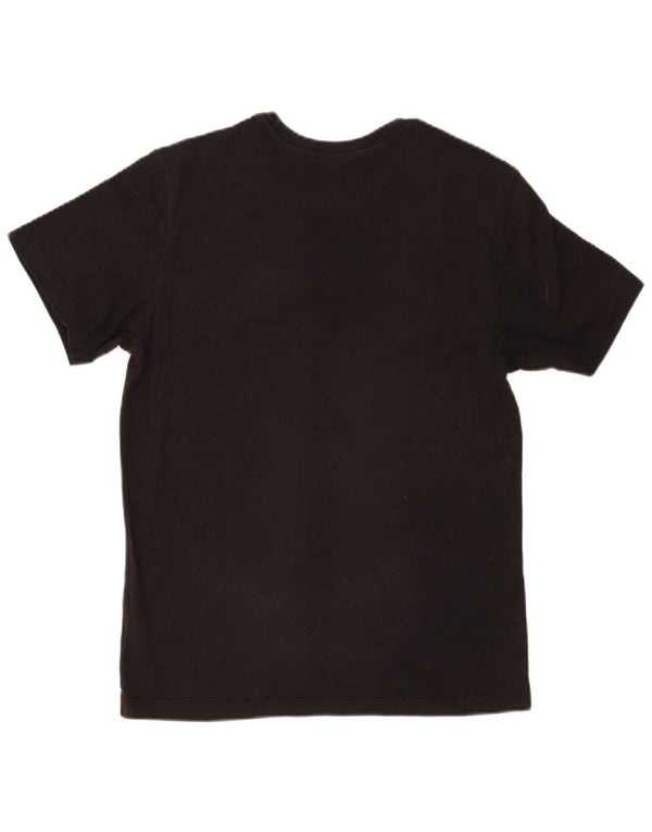 Nike Dri Fit Graphic Camiseta para hombre, talla pequeña, algodón negro