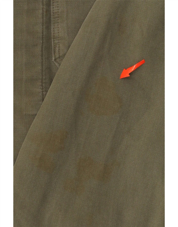 Vintage hombres chaqueta militar Reino Unido 36 pequeño caqui