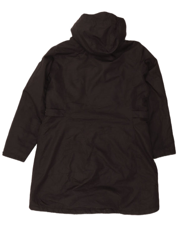 Killtec Abrigo cortavientos con capucha para mujer UK 46 Grande Poliéster negro