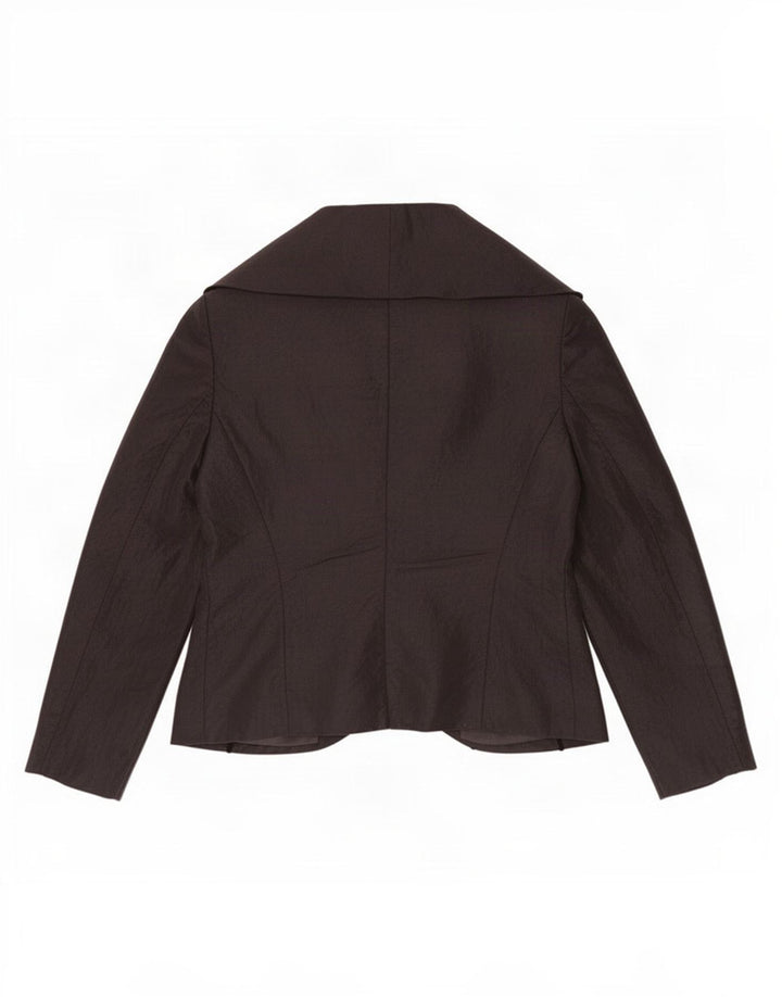 Gold By Michael H Chaqueta Blazer para Mujer UK 10 Small Poliéster Negro