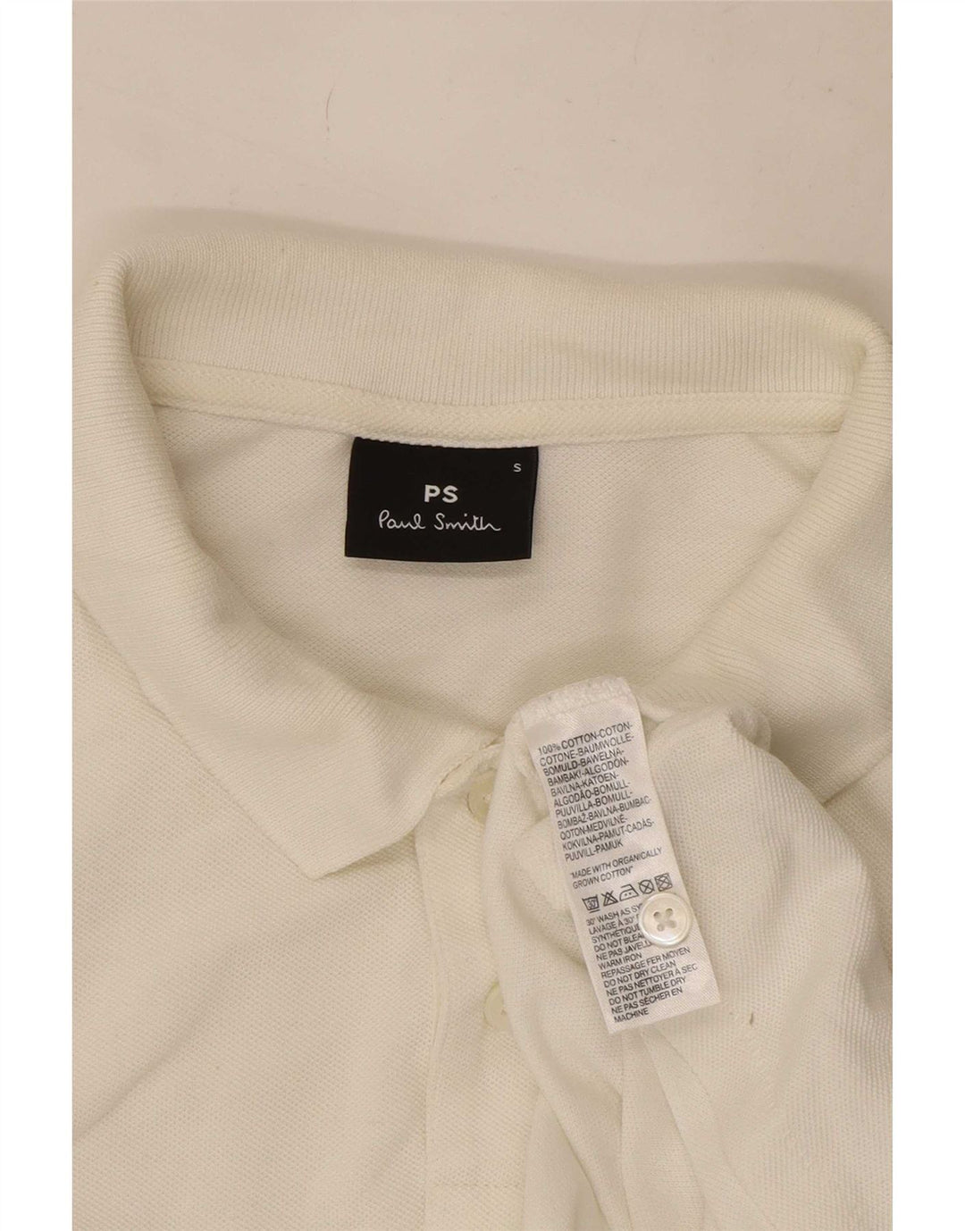 Polo Paul Smith Hombre Pequeño Algodón Blanco